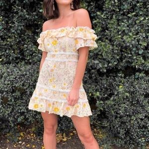 Ryse the label Veronica lace embroidered dress